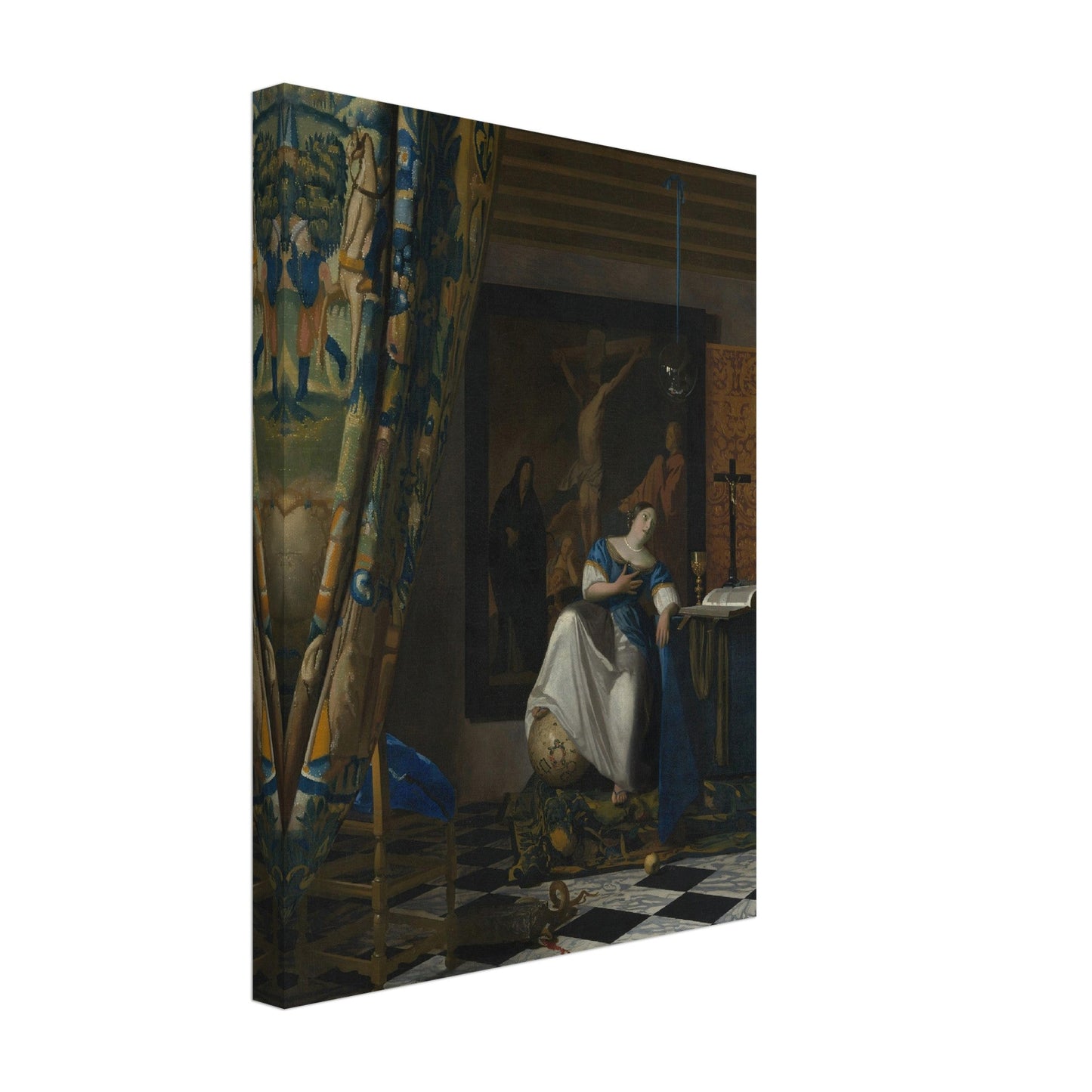 Allegory of the Catholic Faith (ca. 1670–72) by Johannes Vermeer - Print Material - Master's Gaze