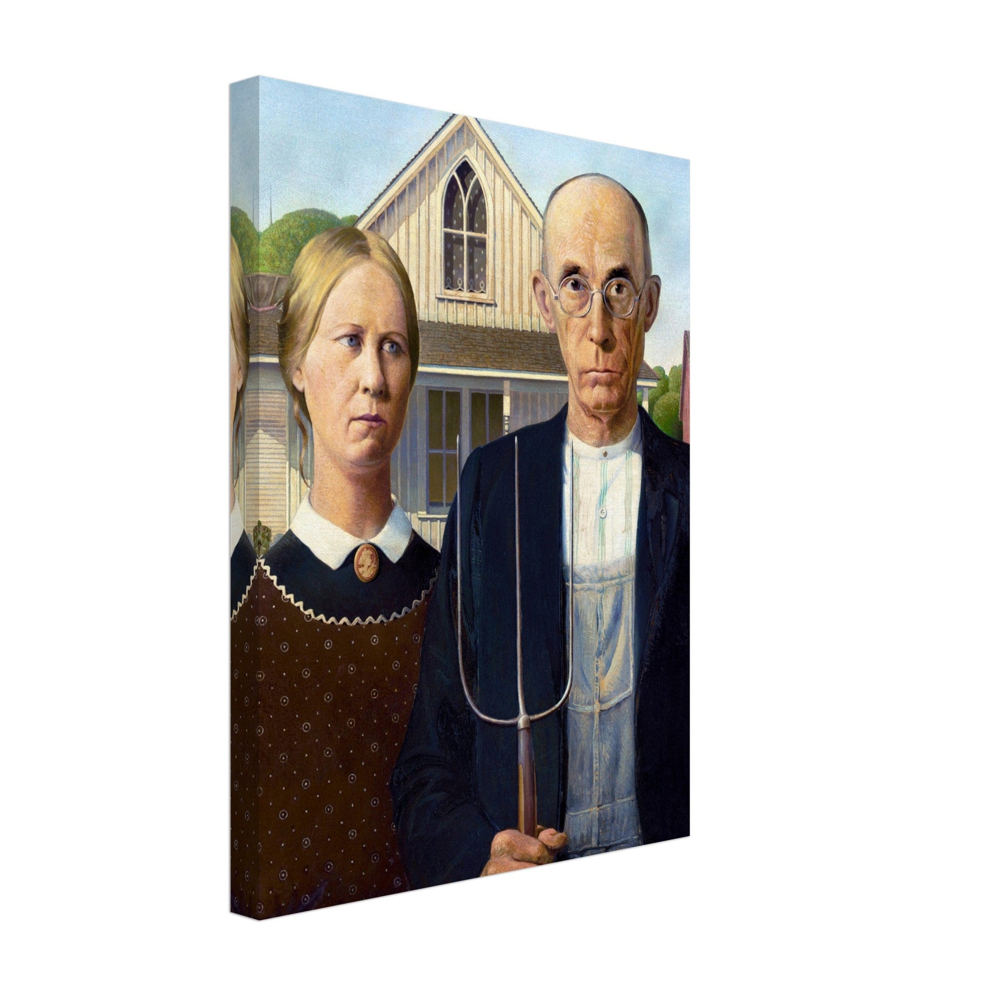 American Gothic by Grant Wood (1930) - Print Material - Master's Gaze