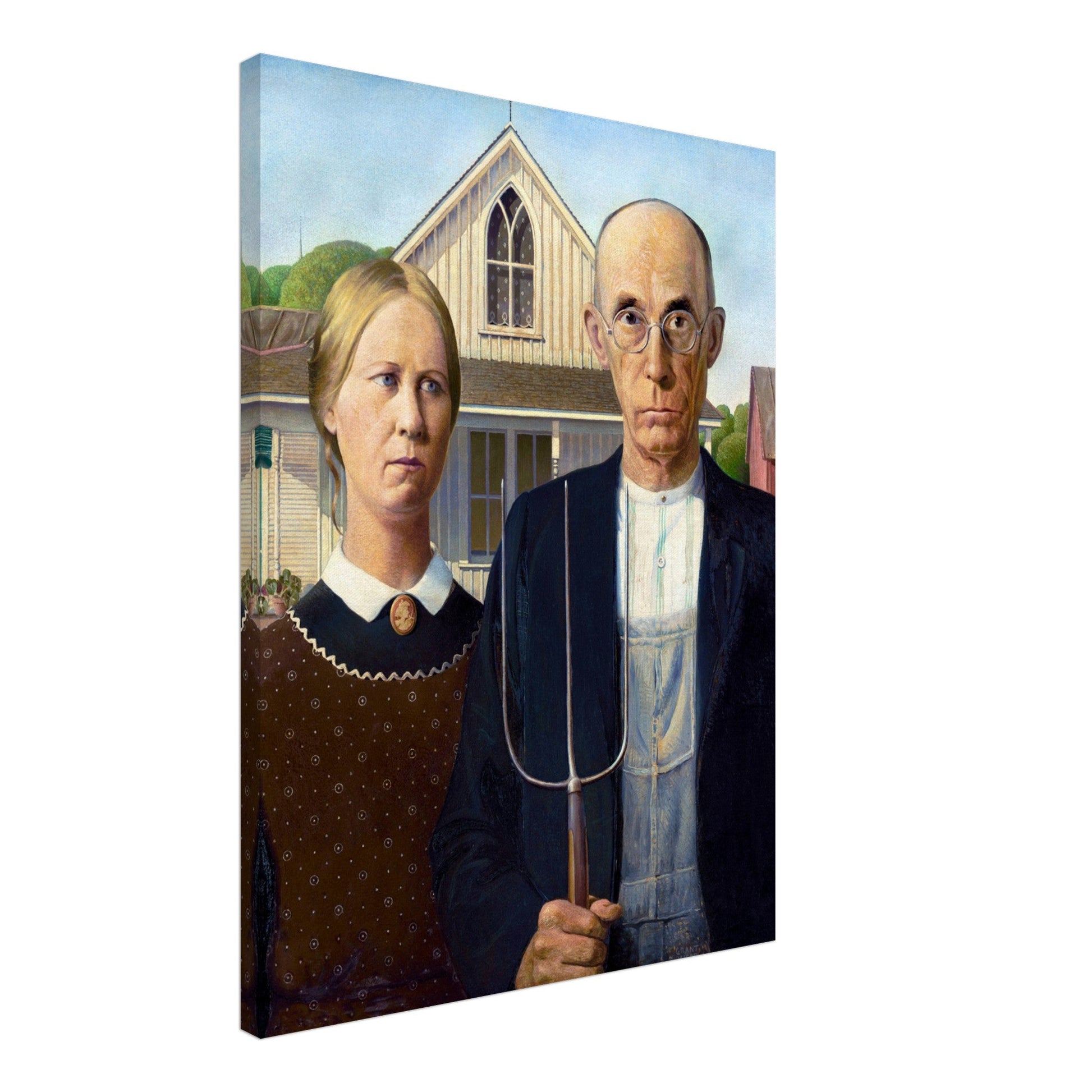 American Gothic by Grant Wood (1930) - Print Material - Master's Gaze