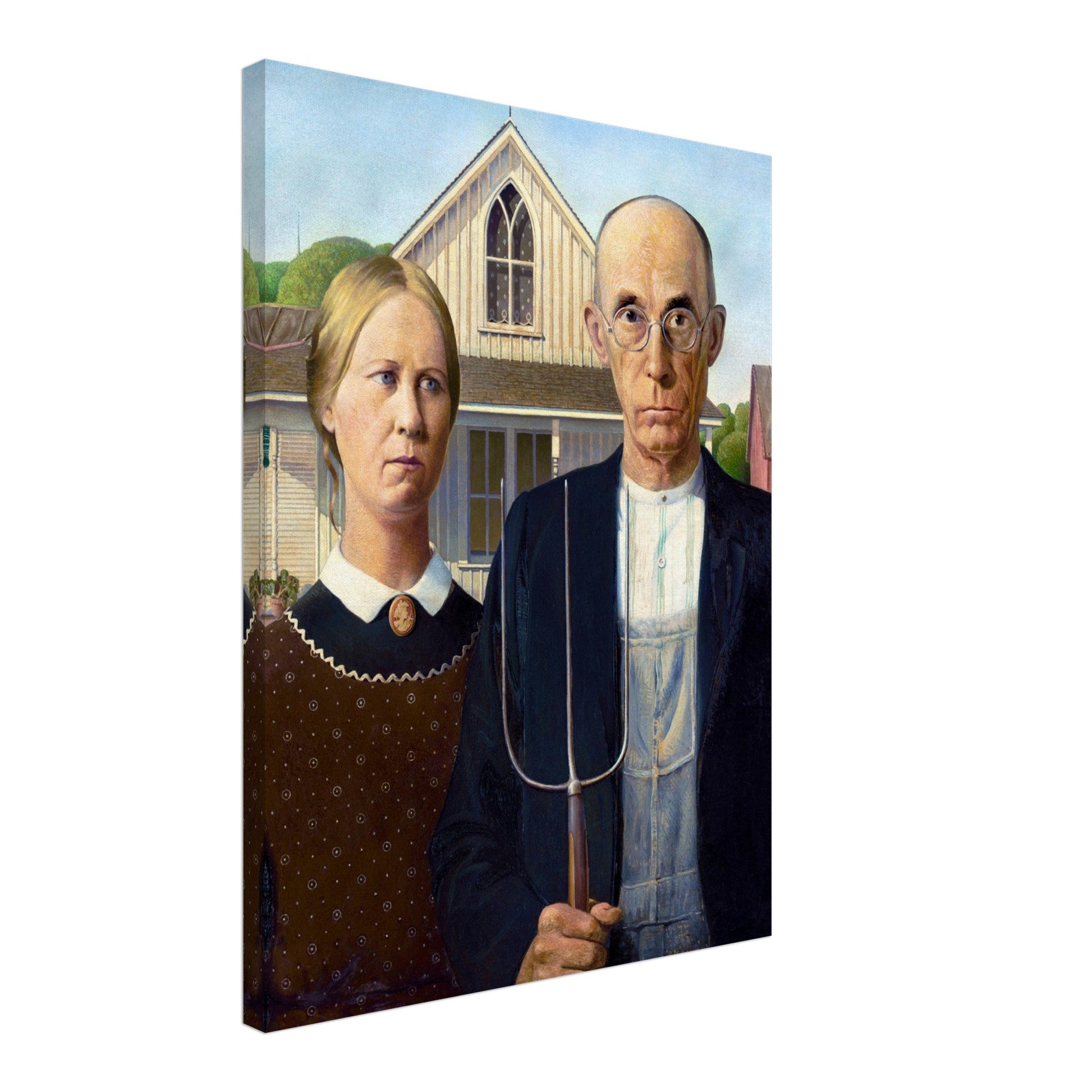 American Gothic by Grant Wood (1930) - Print Material - Master's Gaze