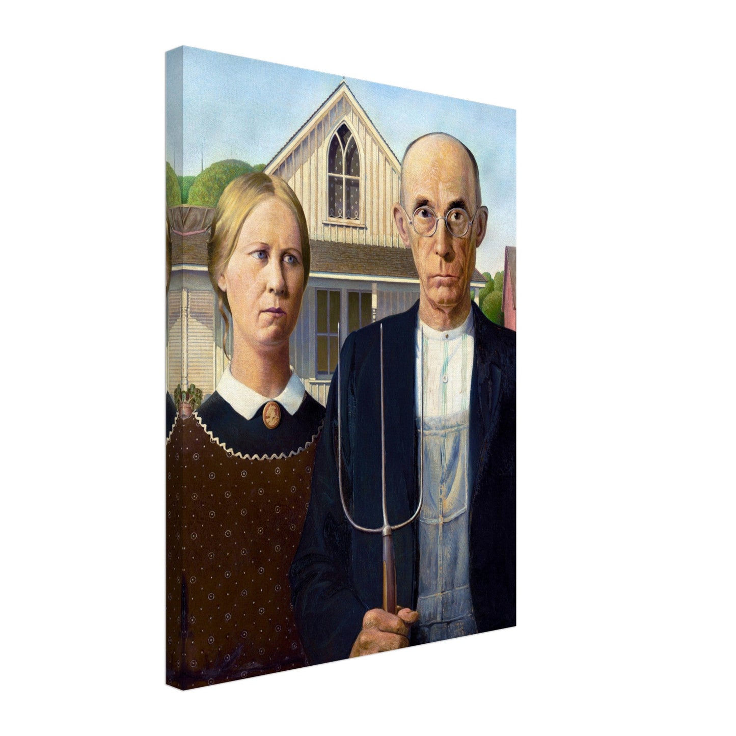 American Gothic by Grant Wood (1930) - Print Material - Master's Gaze