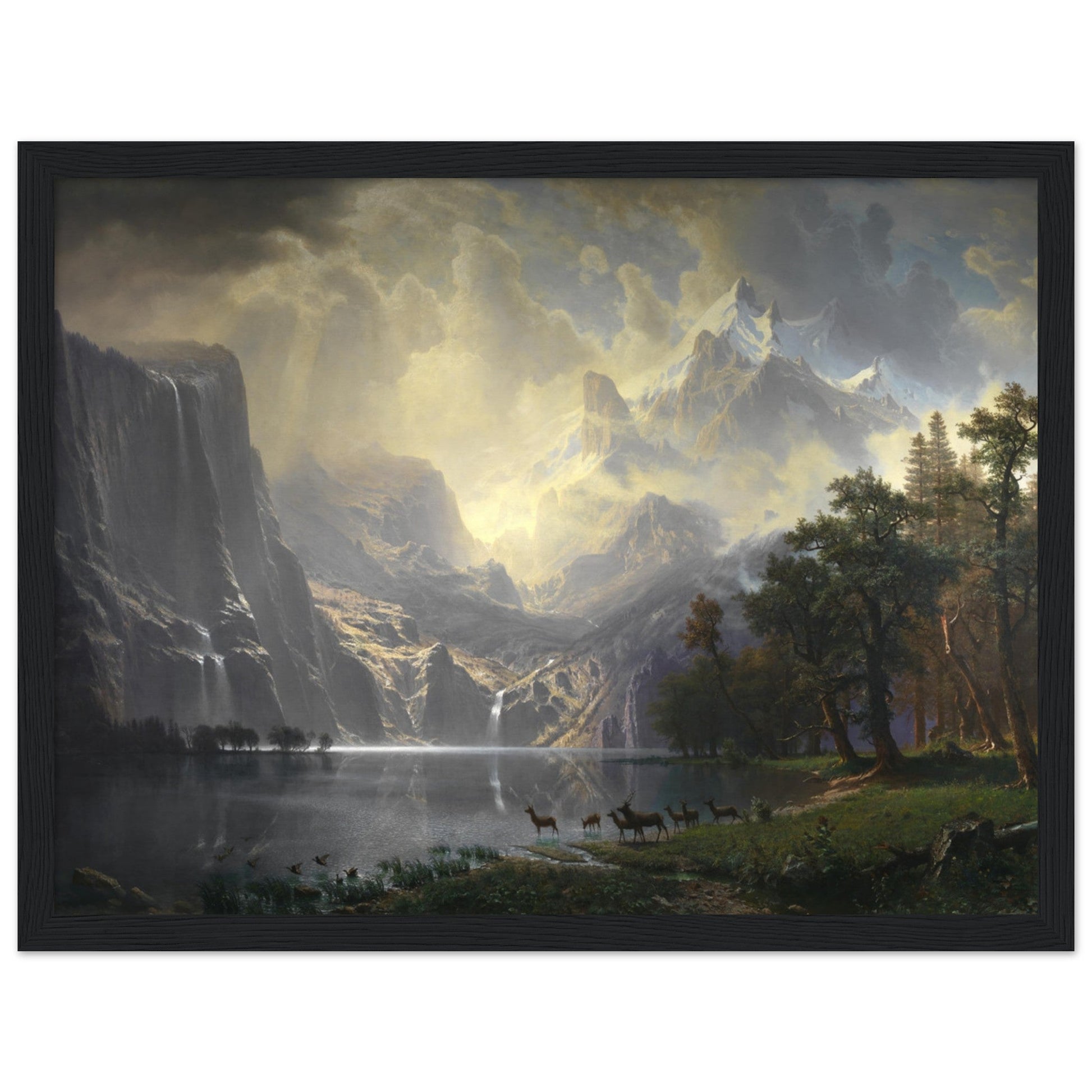 Among the Sierra Nevada, California by Albert Bierstadt - Print Material - Master's Gaze