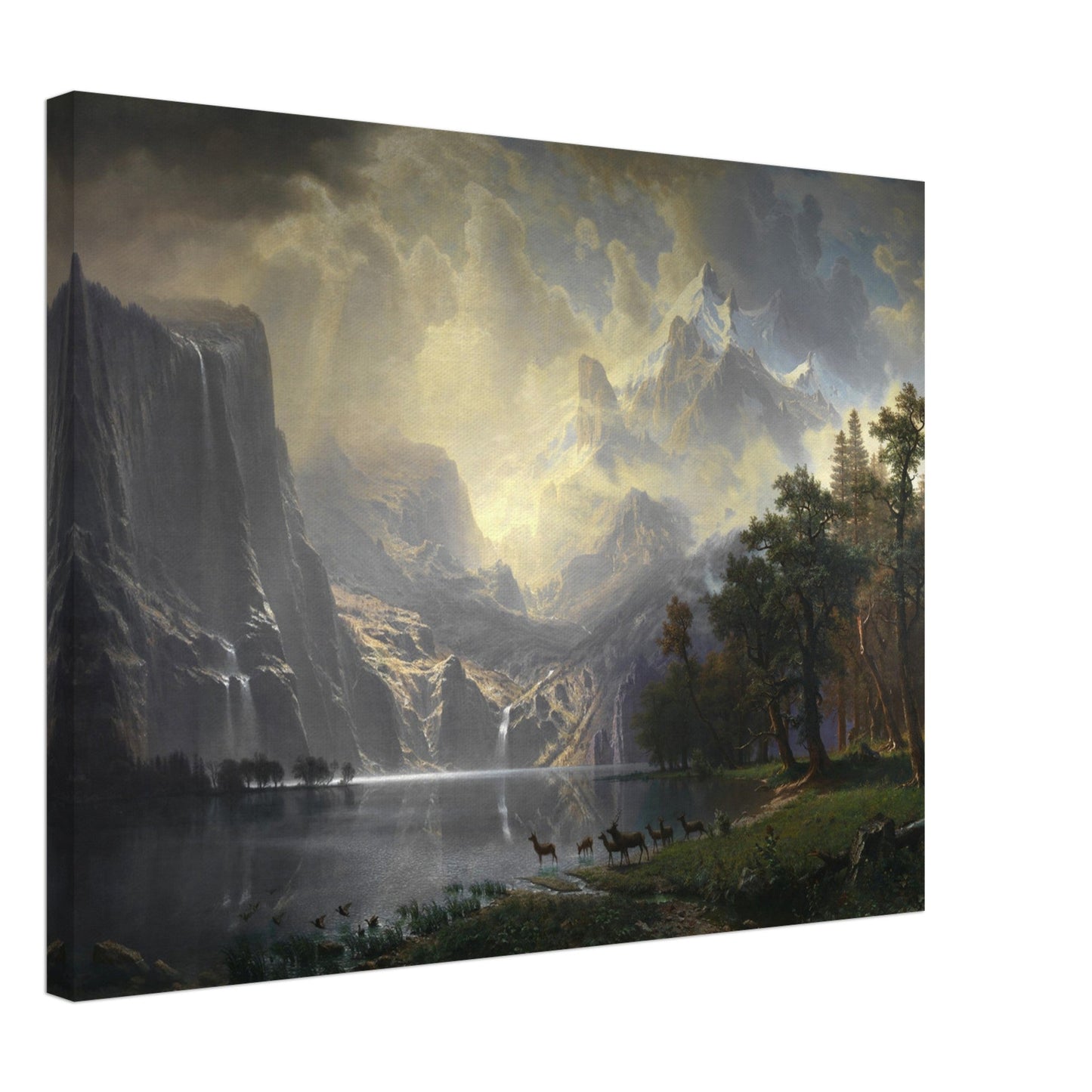 Among the Sierra Nevada, California by Albert Bierstadt - Print Material - Master's Gaze