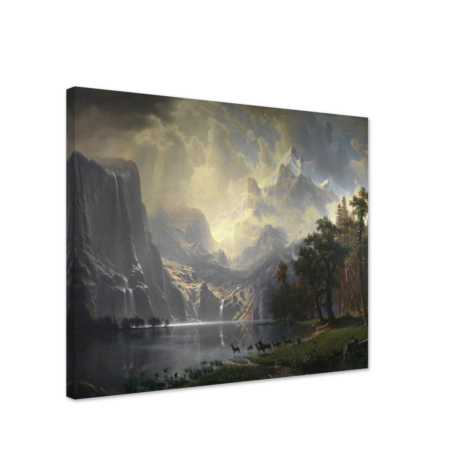 Among the Sierra Nevada, California by Albert Bierstadt - Print Material - Master's Gaze