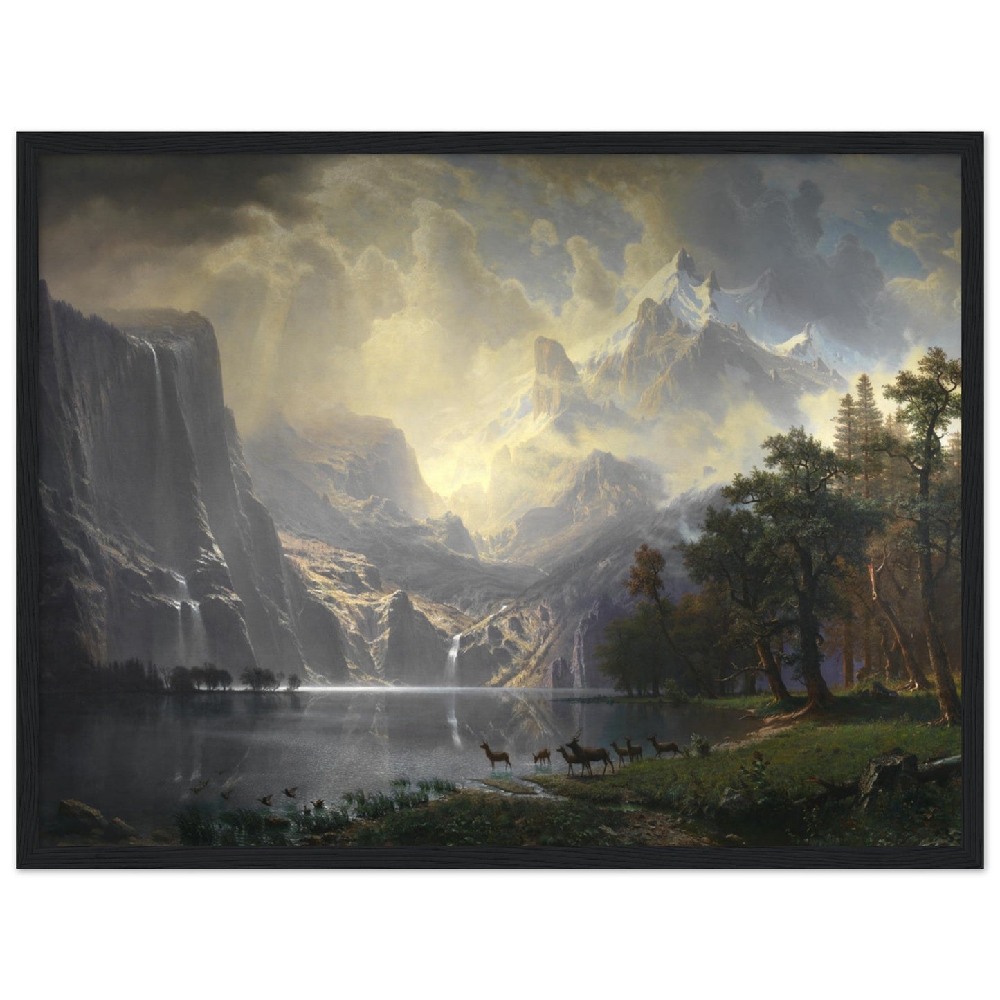 Among the Sierra Nevada, California by Albert Bierstadt - Print Material - Master's Gaze