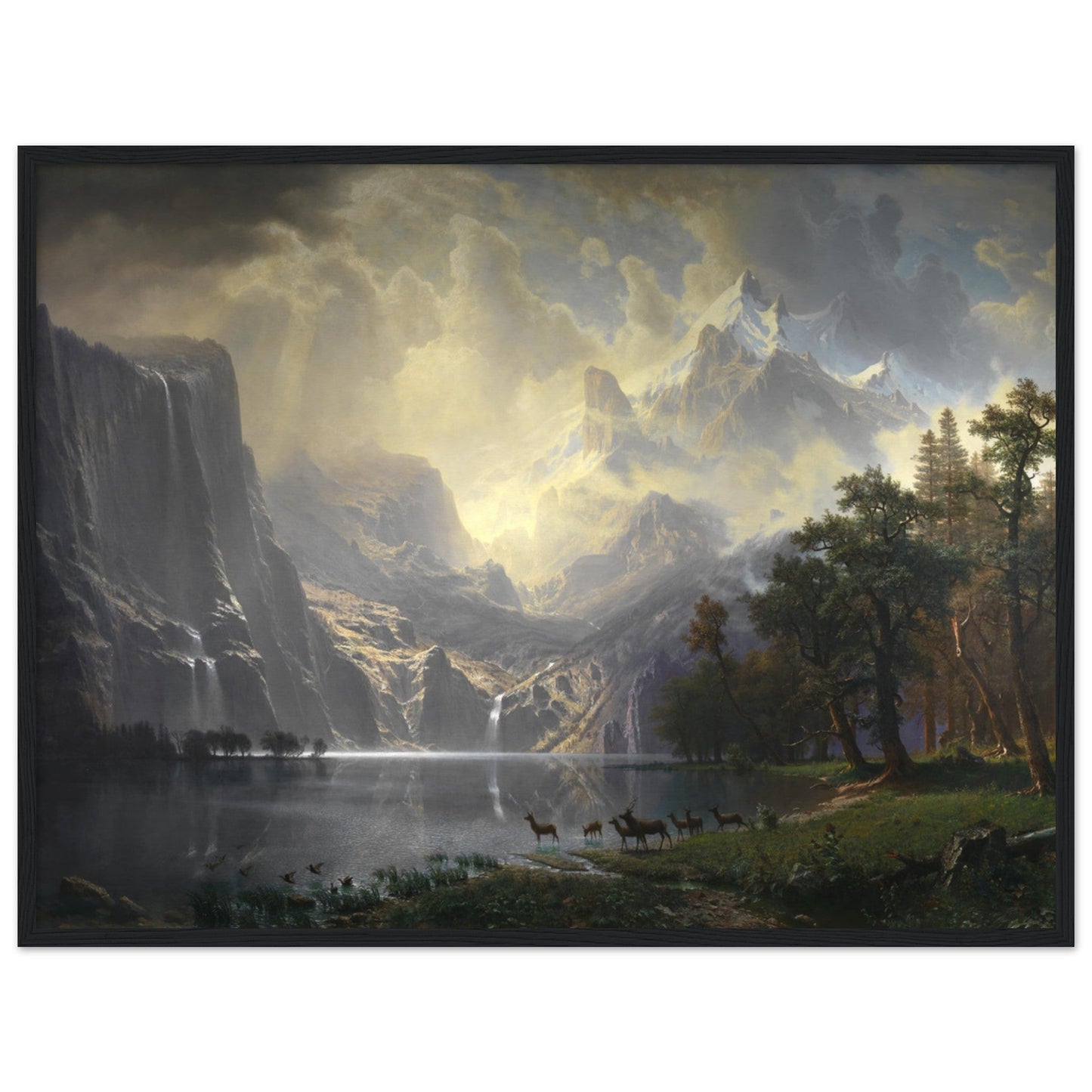 Among the Sierra Nevada, California by Albert Bierstadt - Print Material - Master's Gaze