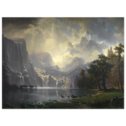 Among the Sierra Nevada, California by Albert Bierstadt - Print Material - Master's Gaze