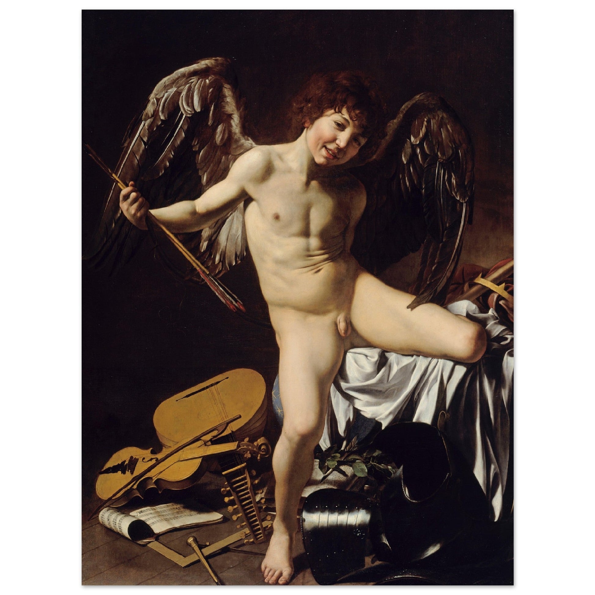 Amor Vincit Omnia (1602-1603) by Caravaggio - Print Material - Master's Gaze