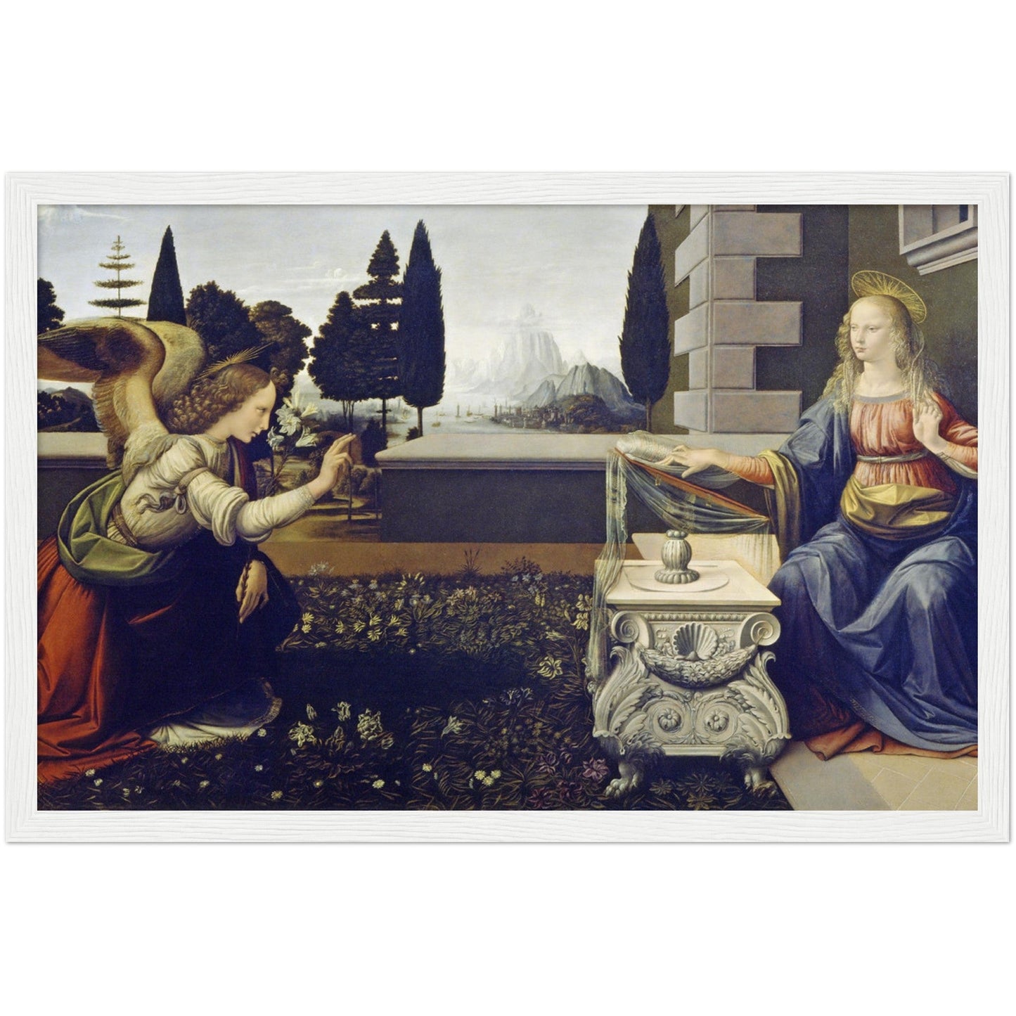 Annunciation - Leonardo da Vinci Framed Art Print - Print Material - Master's Gaze