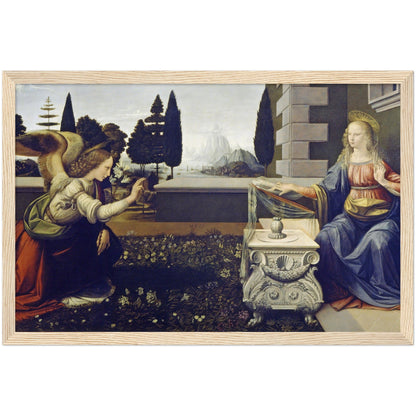 Annunciation - Leonardo da Vinci Framed Art Print - Print Material - Master's Gaze