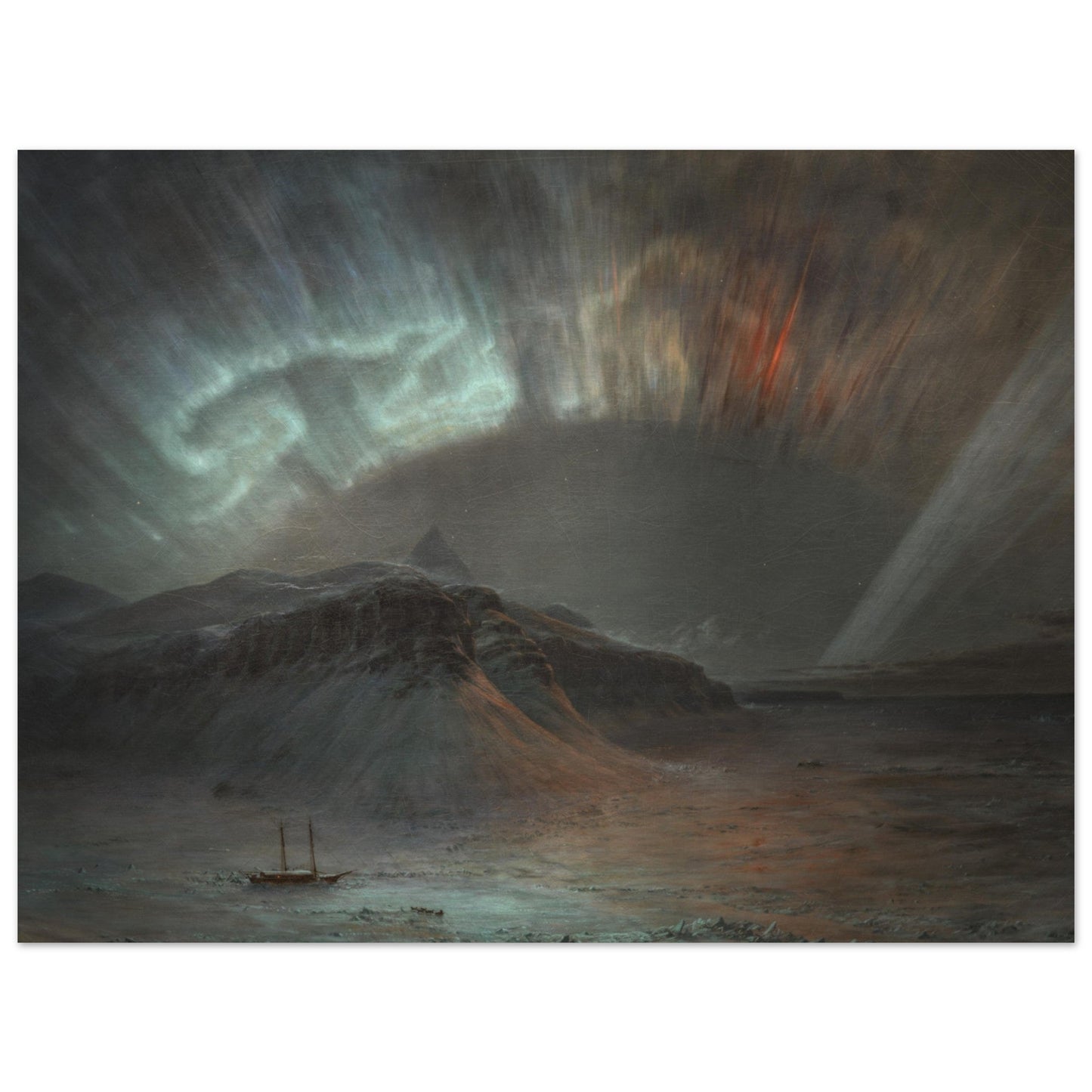 Aurora Borealis (1865) by Frederic Edwin Church - Print Material - Master's Gaze