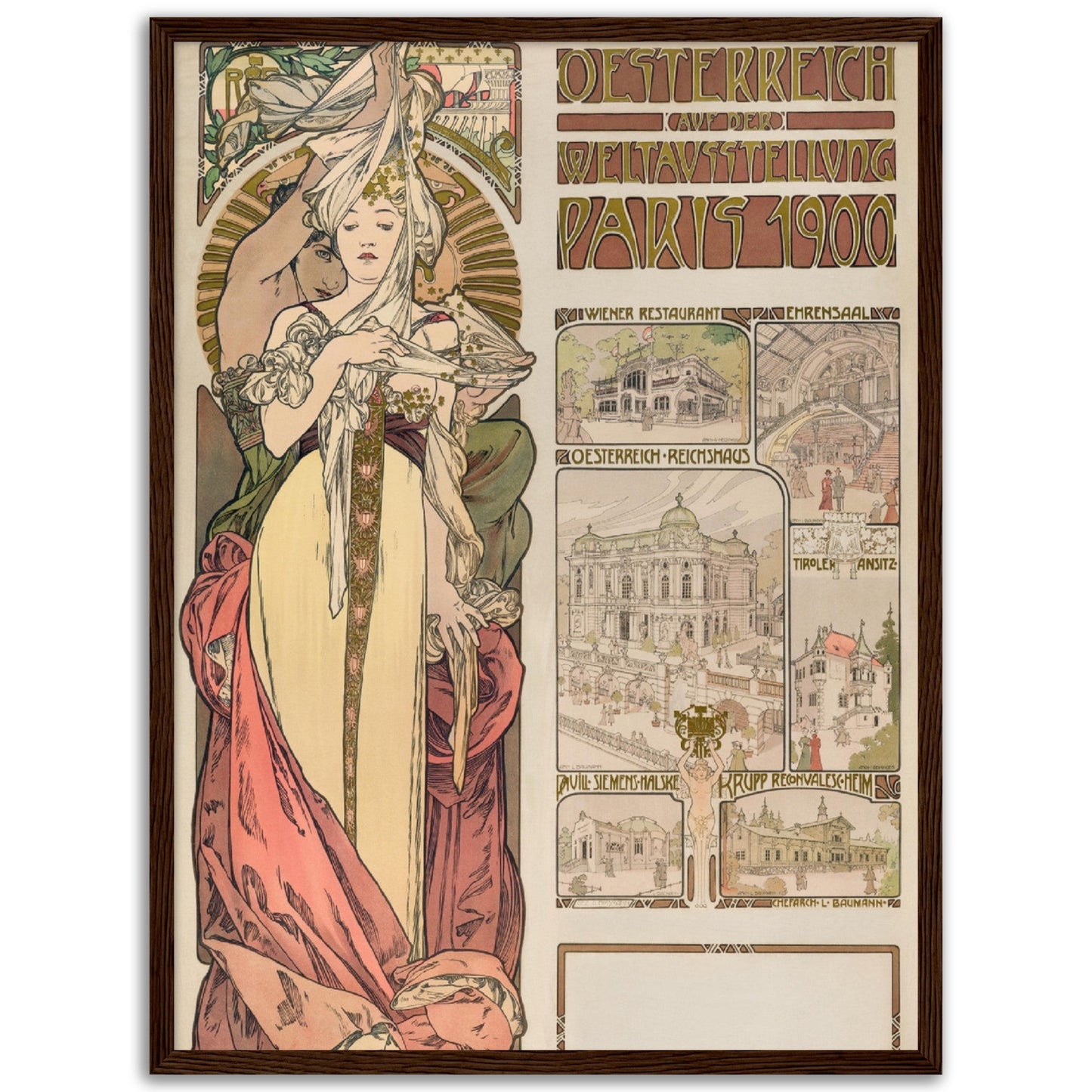 Austria at the Exposition Universelle (1899) by Alphonse Mucha - Print Material - Master's Gaze