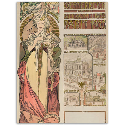 Austria at the Exposition Universelle (1899) by Alphonse Mucha - Print Material - Master's Gaze