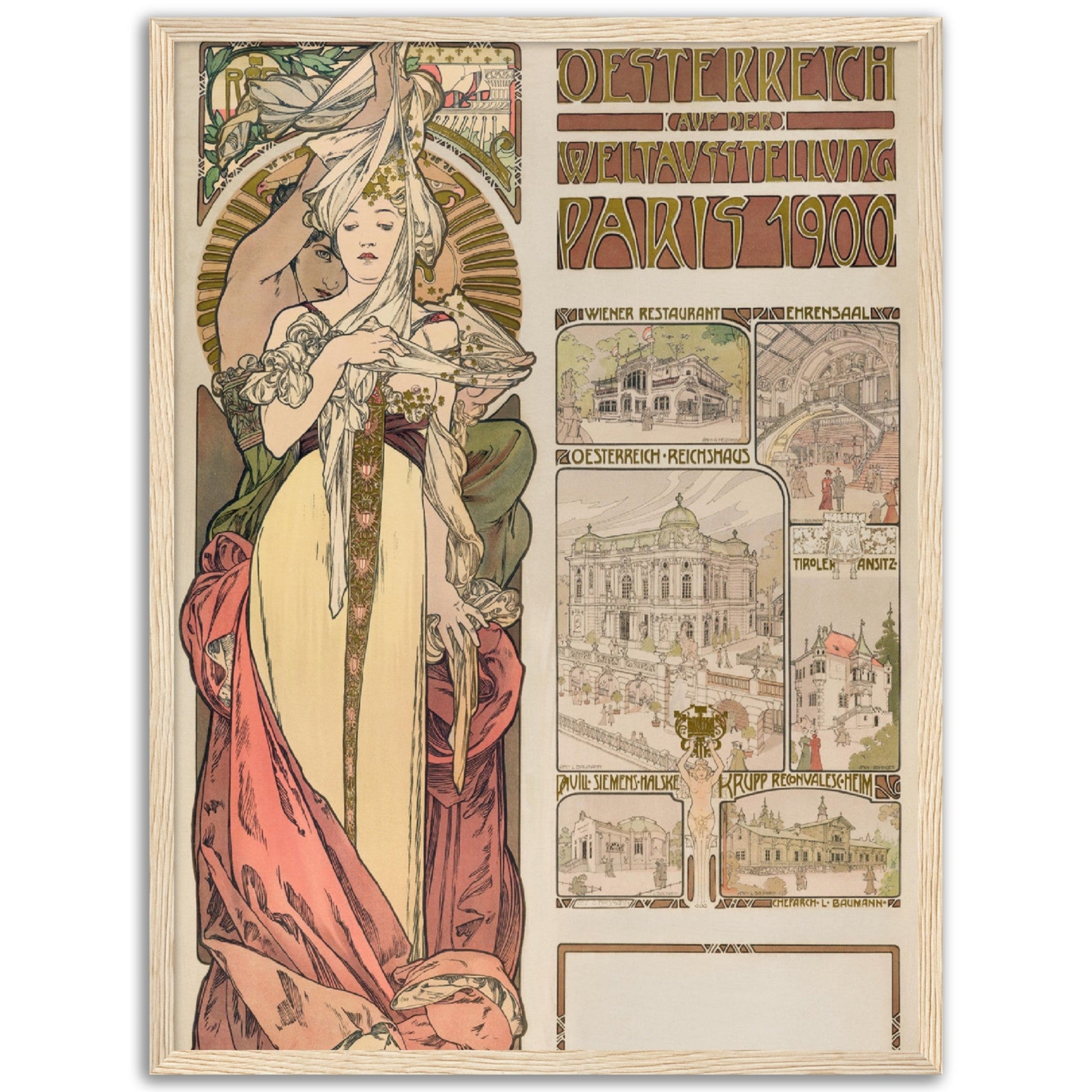 Austria at the Exposition Universelle (1899) by Alphonse Mucha - Print Material - Master's Gaze