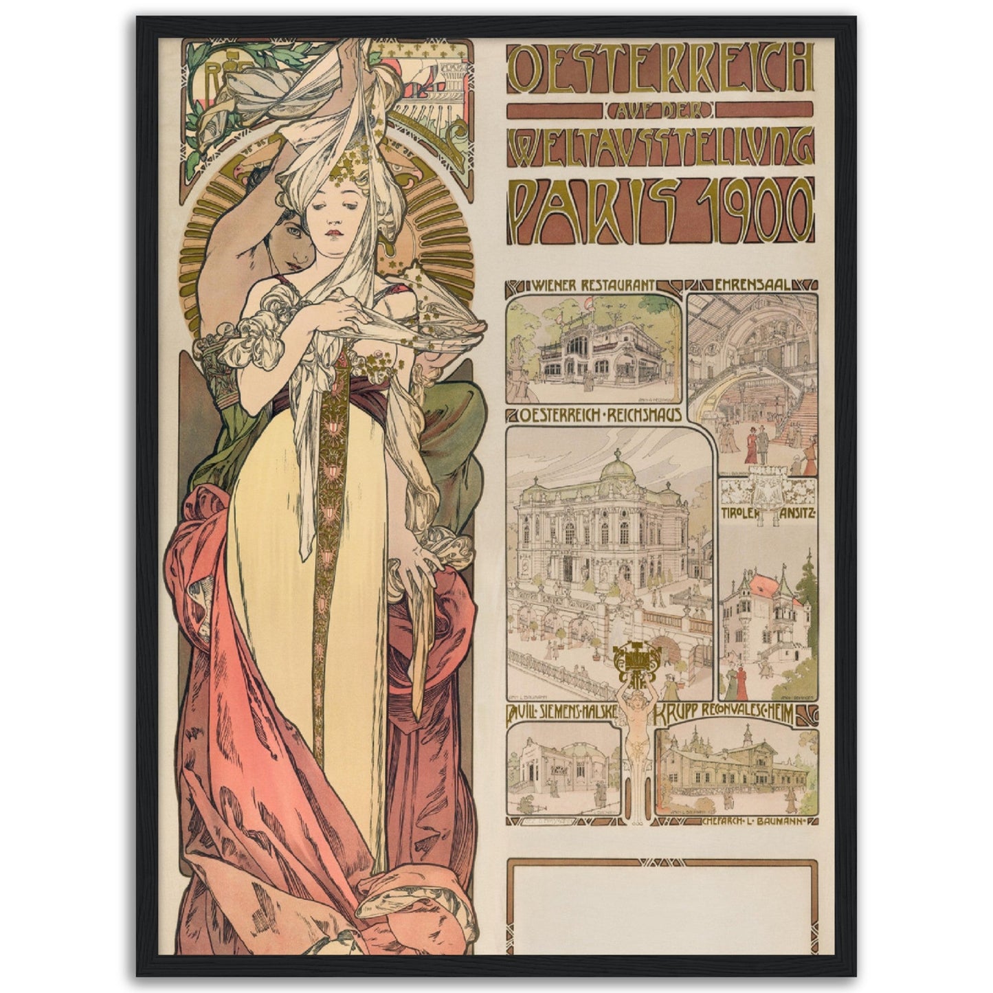 Austria at the Exposition Universelle (1899) by Alphonse Mucha - Print Material - Master's Gaze