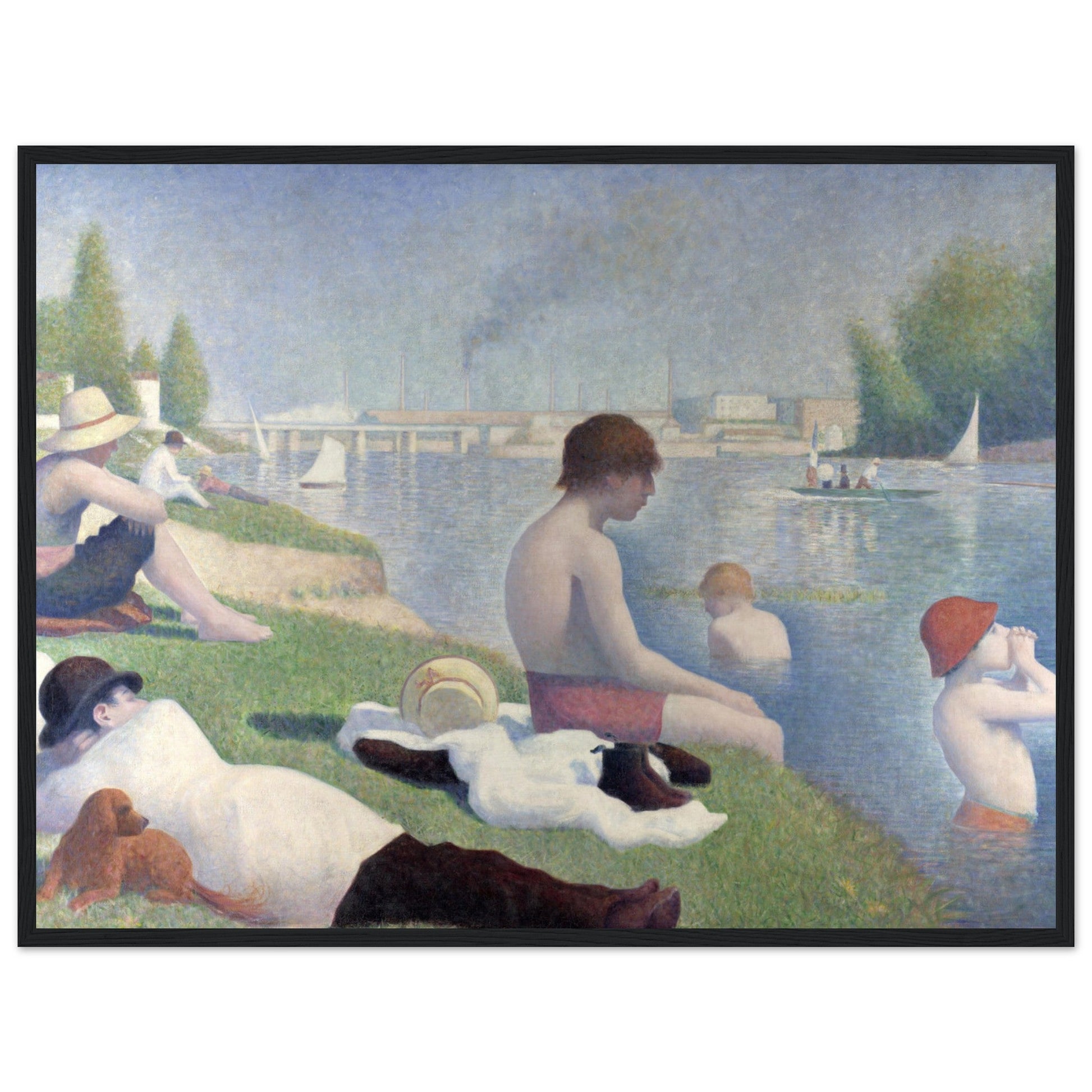 Bathers at Asnières (1884) by Georges Seurat - Print Material - Master's Gaze