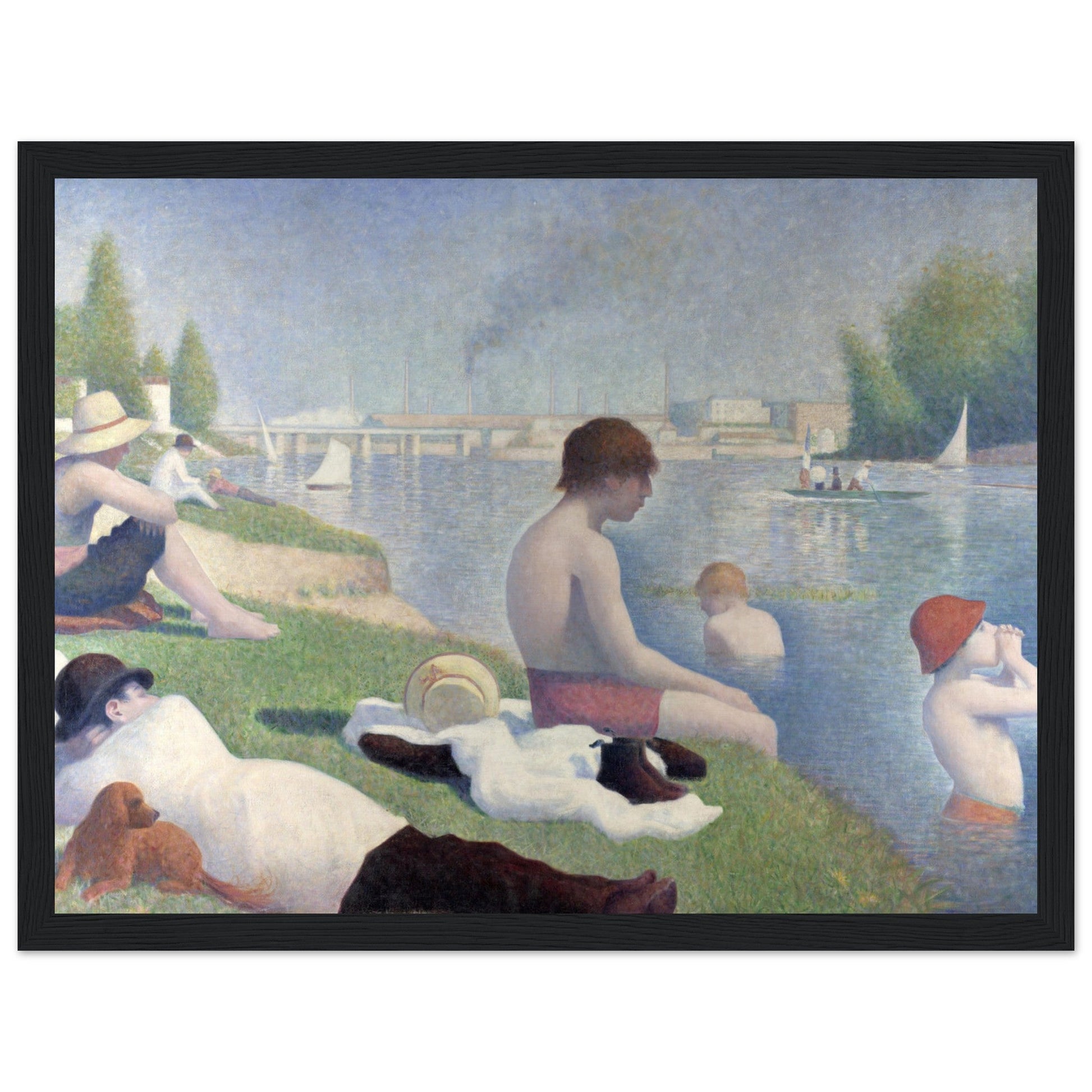 Bathers at Asnières (1884) by Georges Seurat - Print Material - Master's Gaze