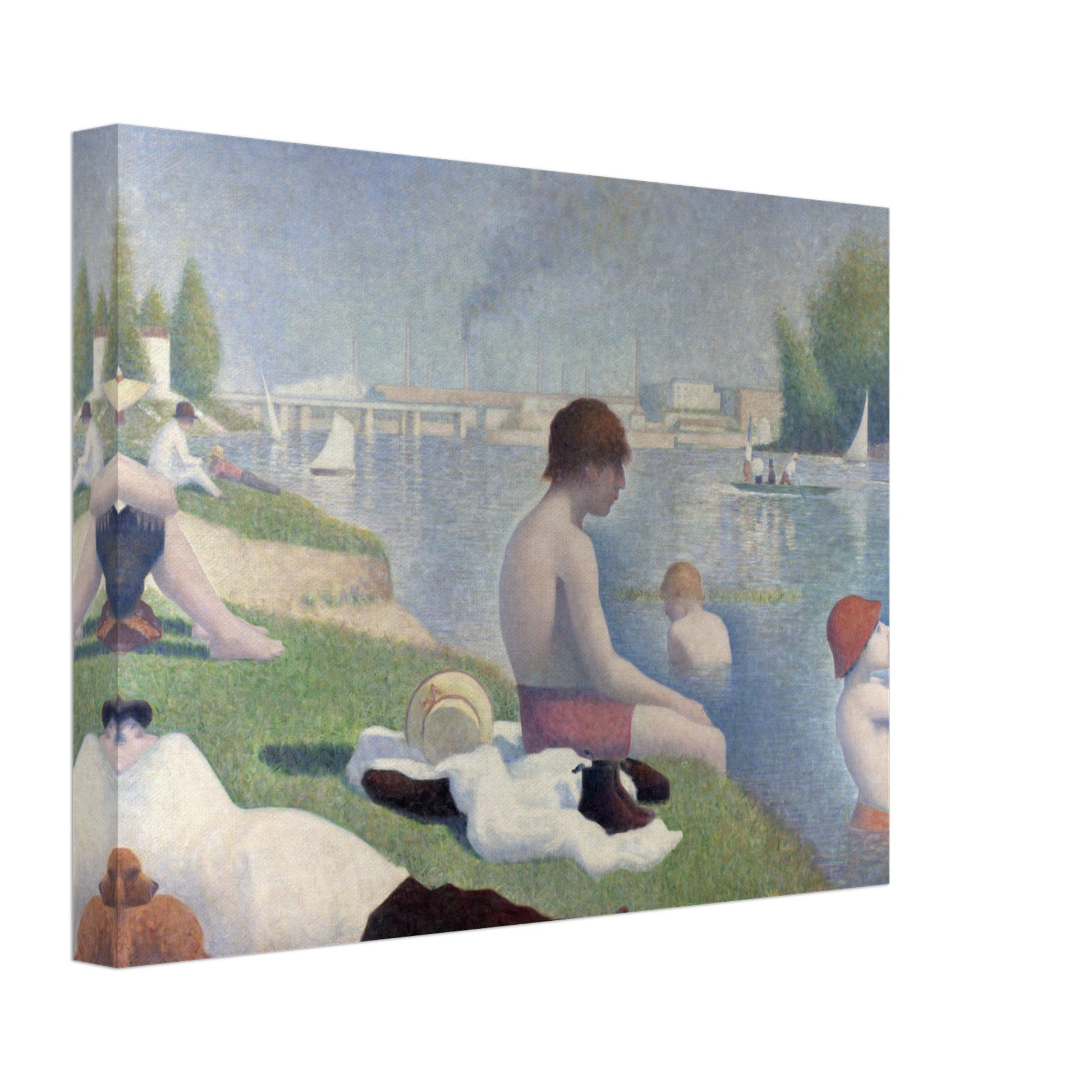 Bathers at Asnières (1884) by Georges Seurat - Print Material - Master's Gaze