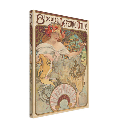 Biscuits Lefèvre-Utile (1896) by Alphonse Mucha - Print Material - Master's Gaze