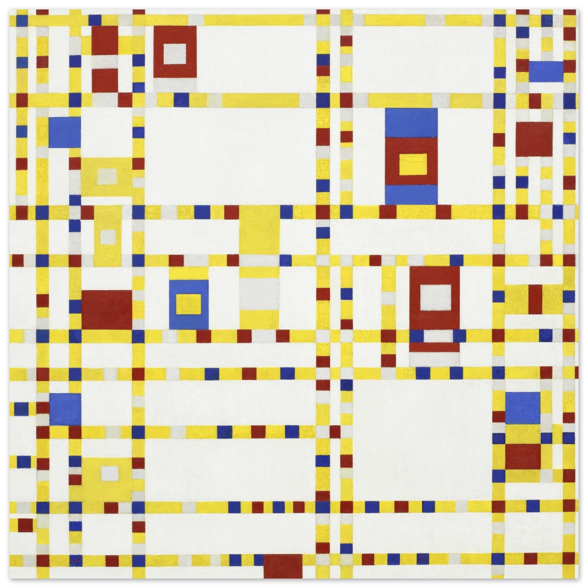 Broadway Boogie Woogie (1942–1943) by Piet Mondrian - Print Material - Master's Gaze