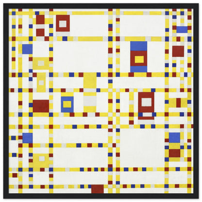 Broadway Boogie Woogie (1942–1943) by Piet Mondrian - Print Material - Master's Gaze