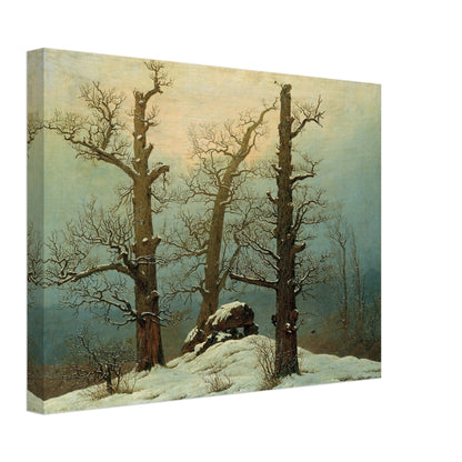 Cairn in Snow by Caspar David Friedrich - Print Material - Master's Gaze