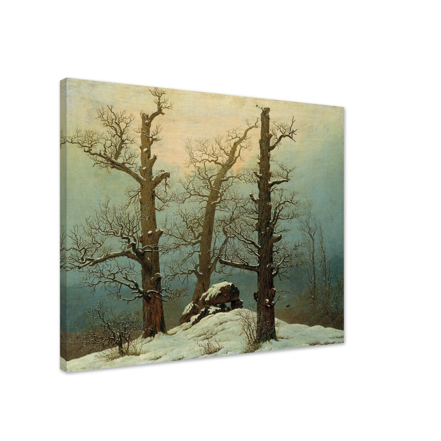 Cairn in Snow by Caspar David Friedrich - Print Material - Master's Gaze