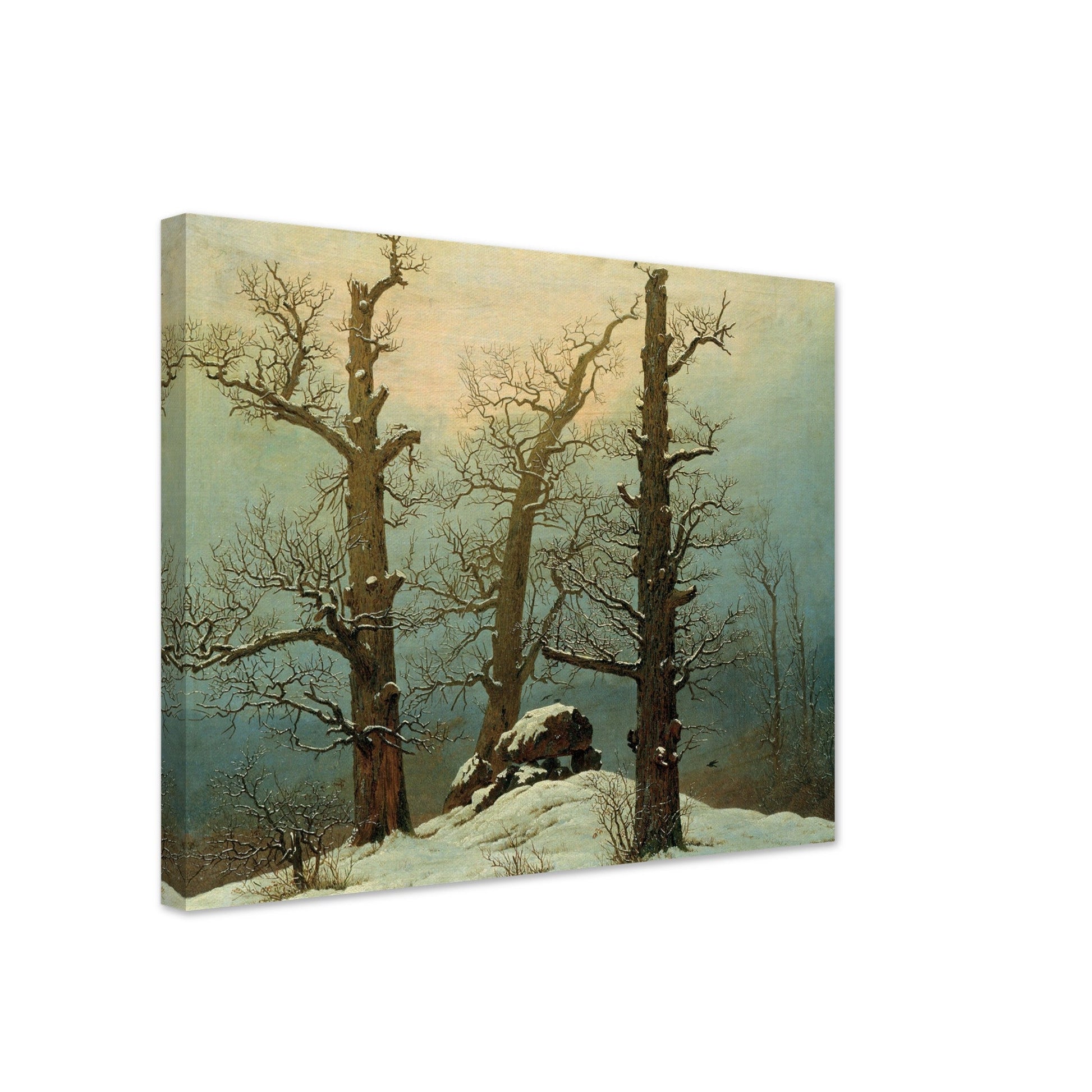 Cairn in Snow by Caspar David Friedrich - Print Material - Master's Gaze