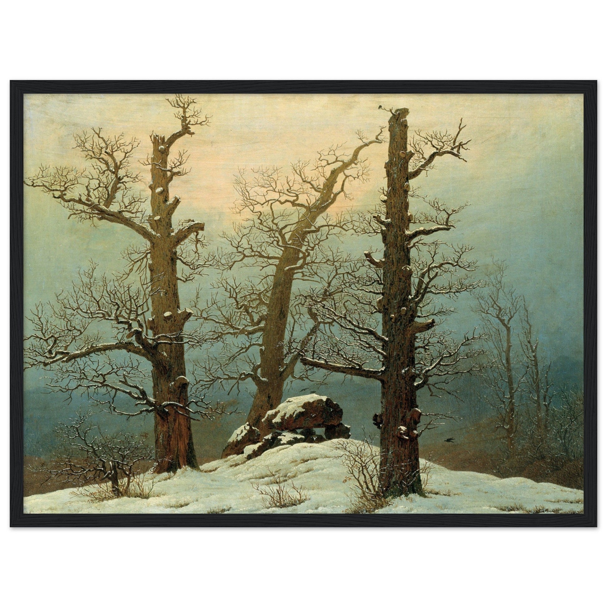 Cairn in Snow by Caspar David Friedrich - Print Material - Master's Gaze