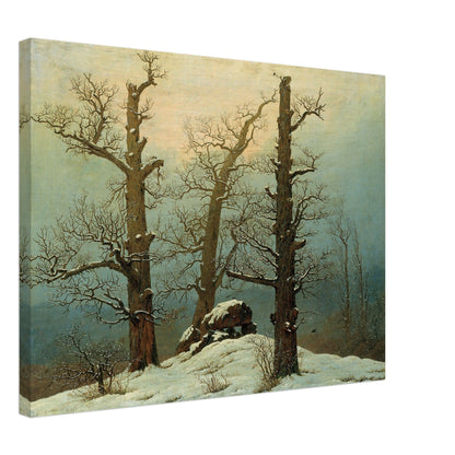 Cairn in Snow by Caspar David Friedrich - Print Material - Master's Gaze