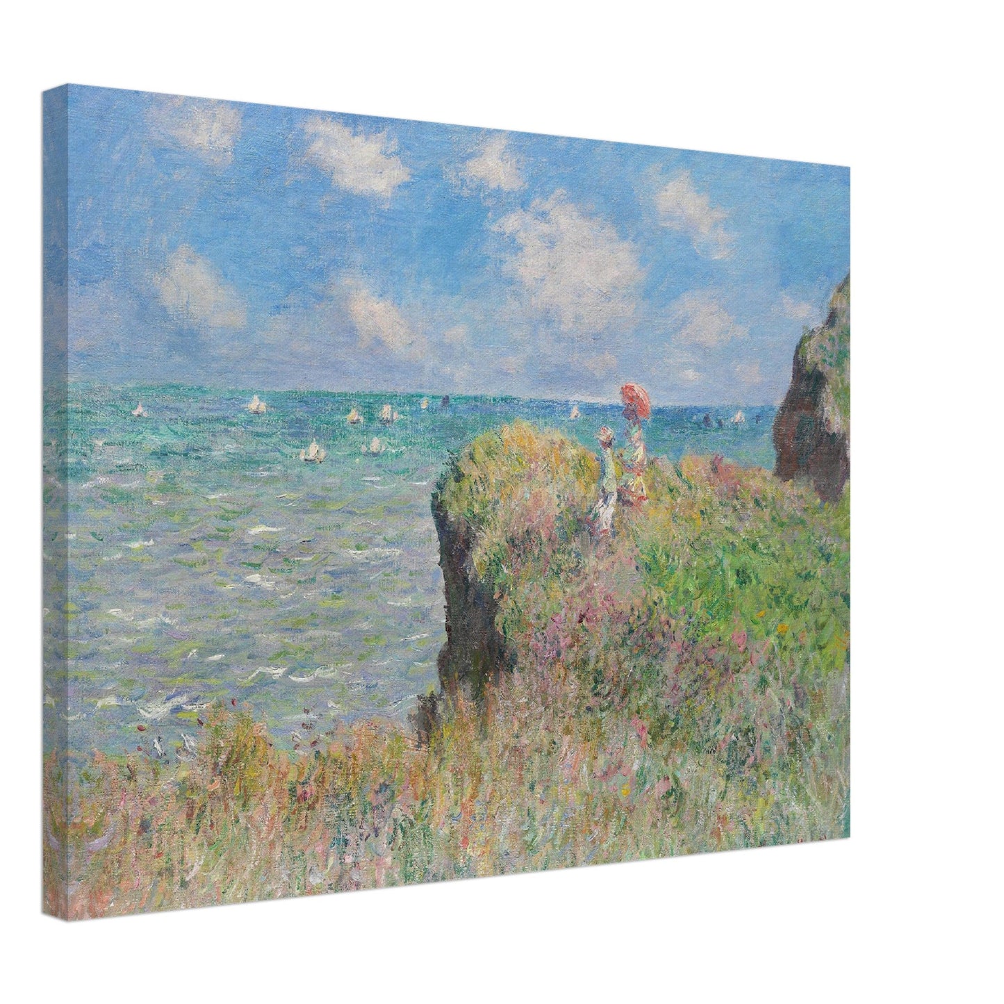 Cliff Walk at Pourville - Claude Monet - Print Material - Master's Gaze