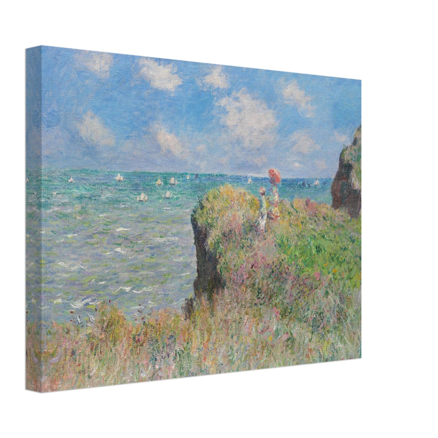 Cliff Walk at Pourville - Claude Monet - Print Material - Master's Gaze