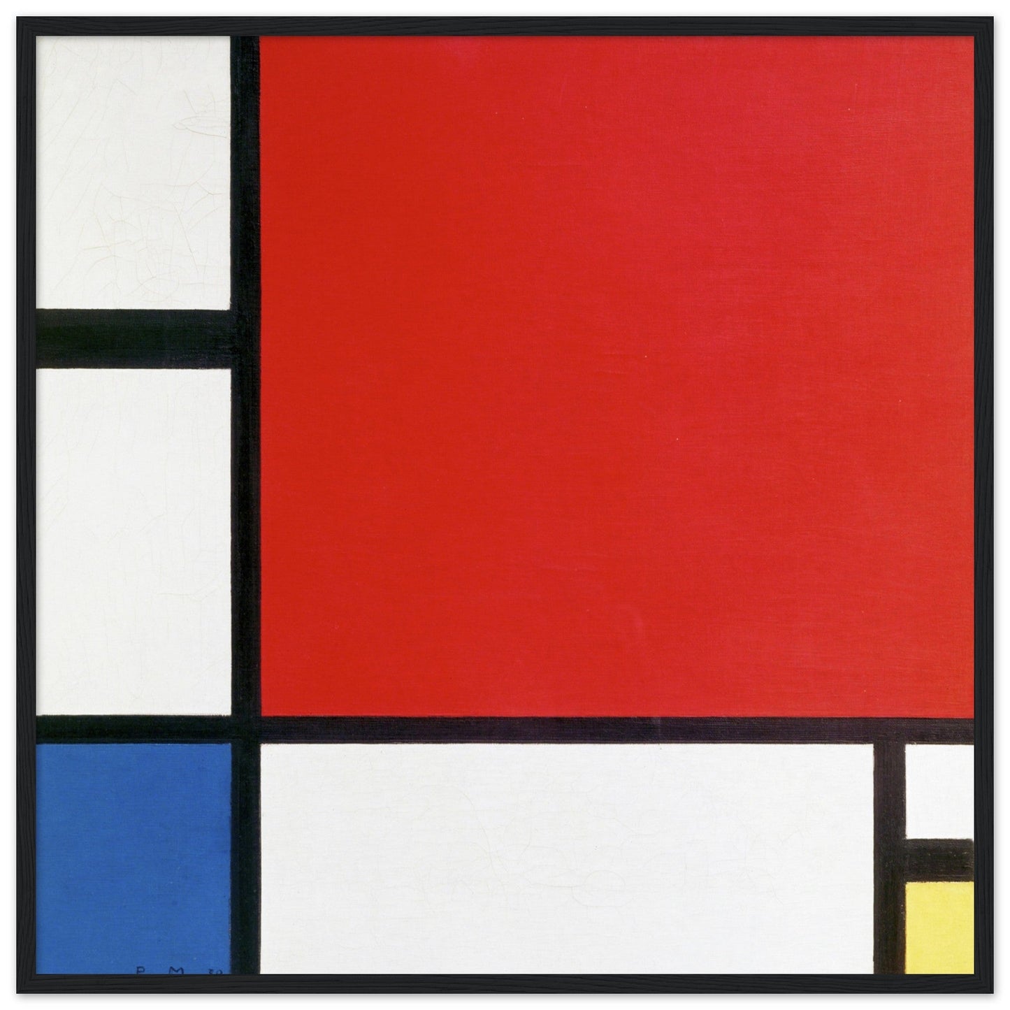 Composition II in Red, Blue and Yellow (1930) by Piet Mondrian - Print Material - Master's Gaze