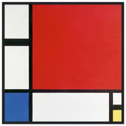 Composition II in Red, Blue and Yellow (1930) by Piet Mondrian - Print Material - Master's Gaze