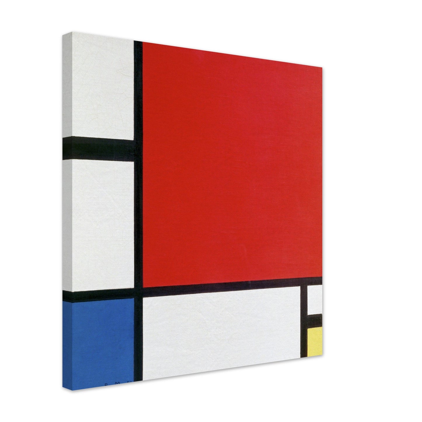 Composition II in Red, Blue and Yellow (1930) by Piet Mondrian - Print Material - Master's Gaze