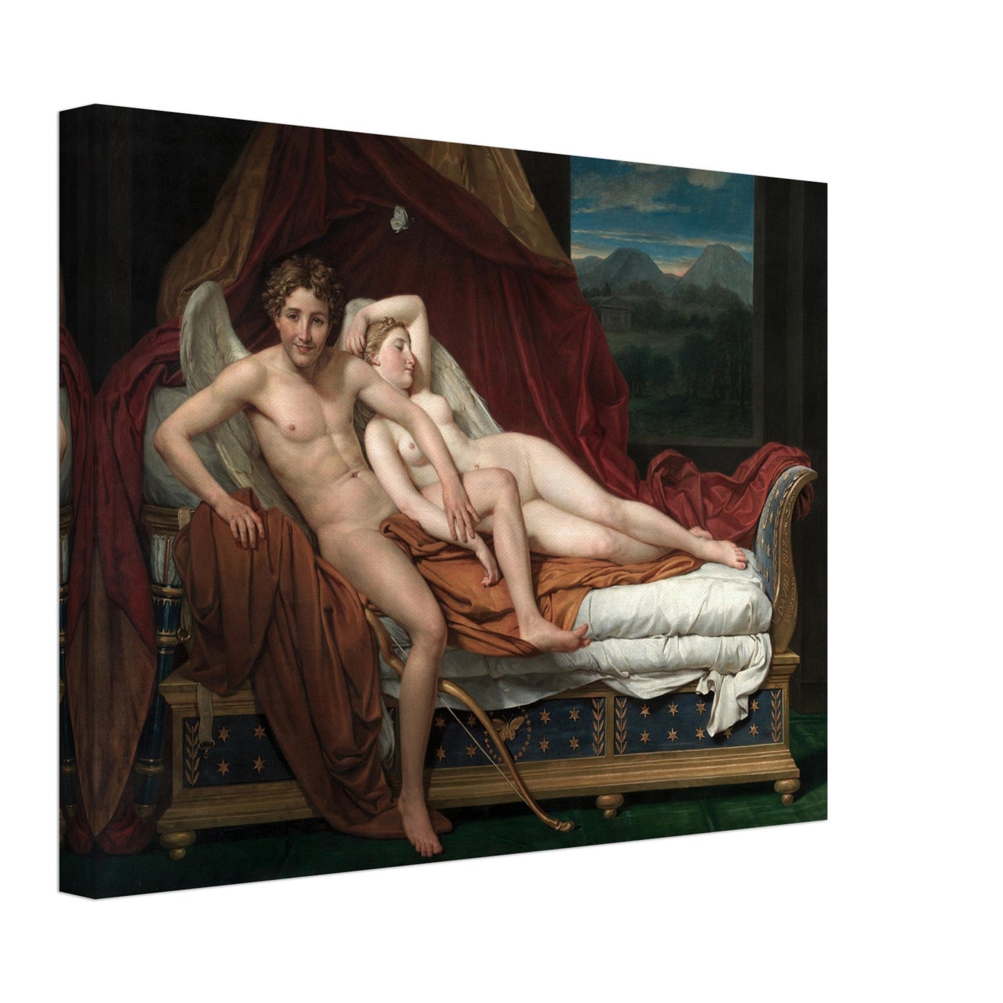 Cupid and Psyche (1817) by Jacques Louis David - Print Material - Master's Gaze