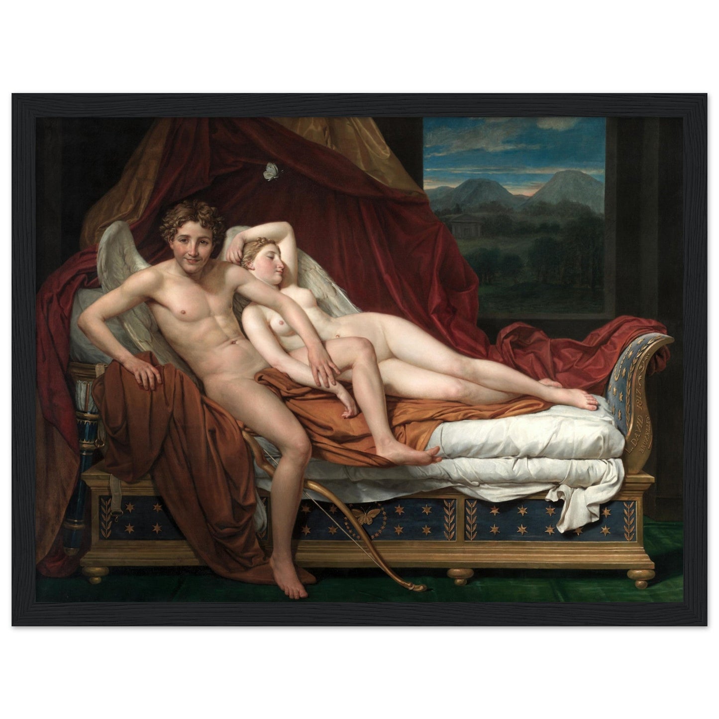 Cupid and Psyche (1817) by Jacques Louis David - Print Material - Master's Gaze