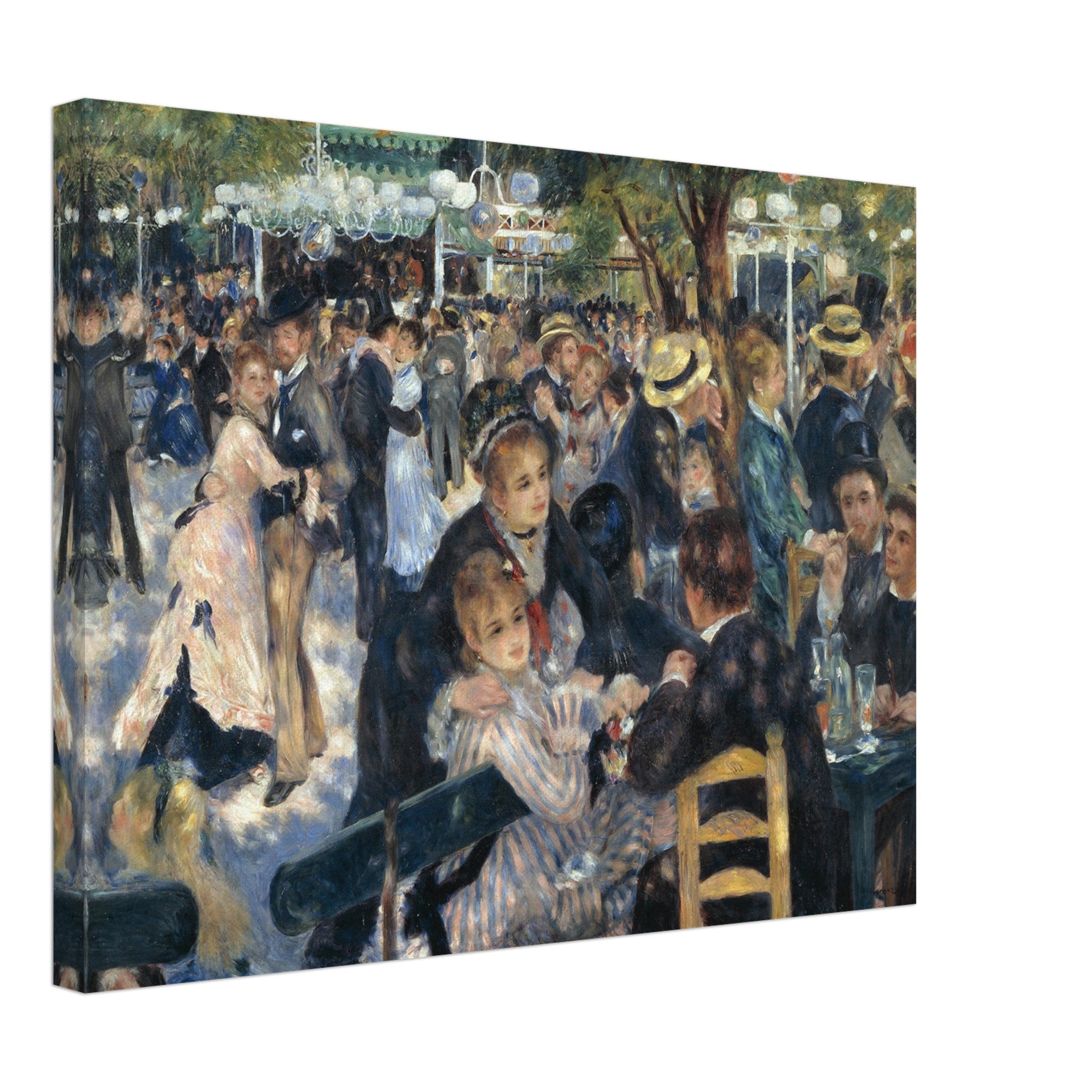 Dance at Moulin de la Galette by Renoir Print, Canvas Print online Renoir Paintings Home Decor Wall Art Print, Ready To Hang