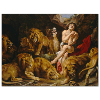 Daniel in the Lions’ Den (c. 1614-1616) by Pieter Paul Rubens - Print Material - Master's Gaze