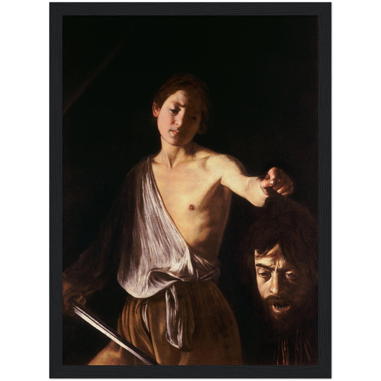 David with the head of Goliath by Caravaggio - Print Material - Master's Gaze