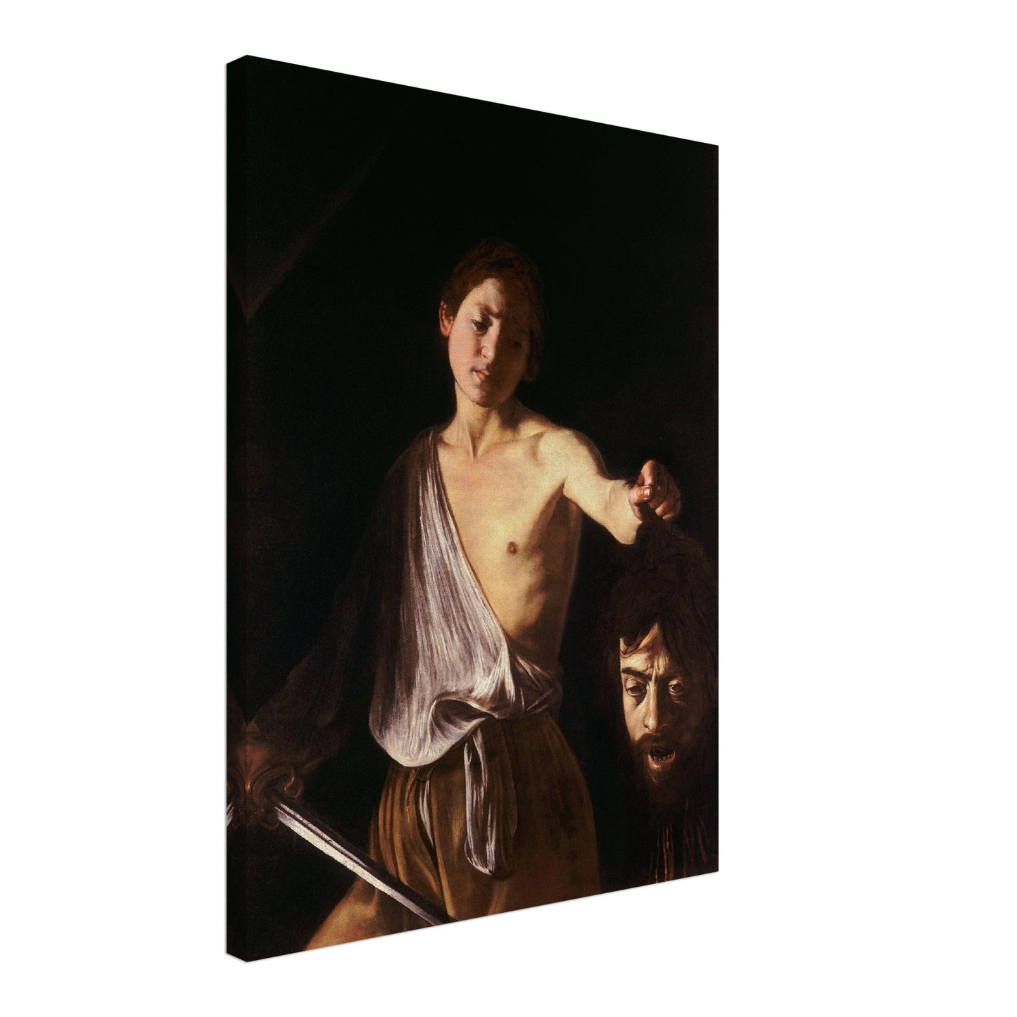 David with the head of Goliath by Caravaggio - Print Material - Master's Gaze