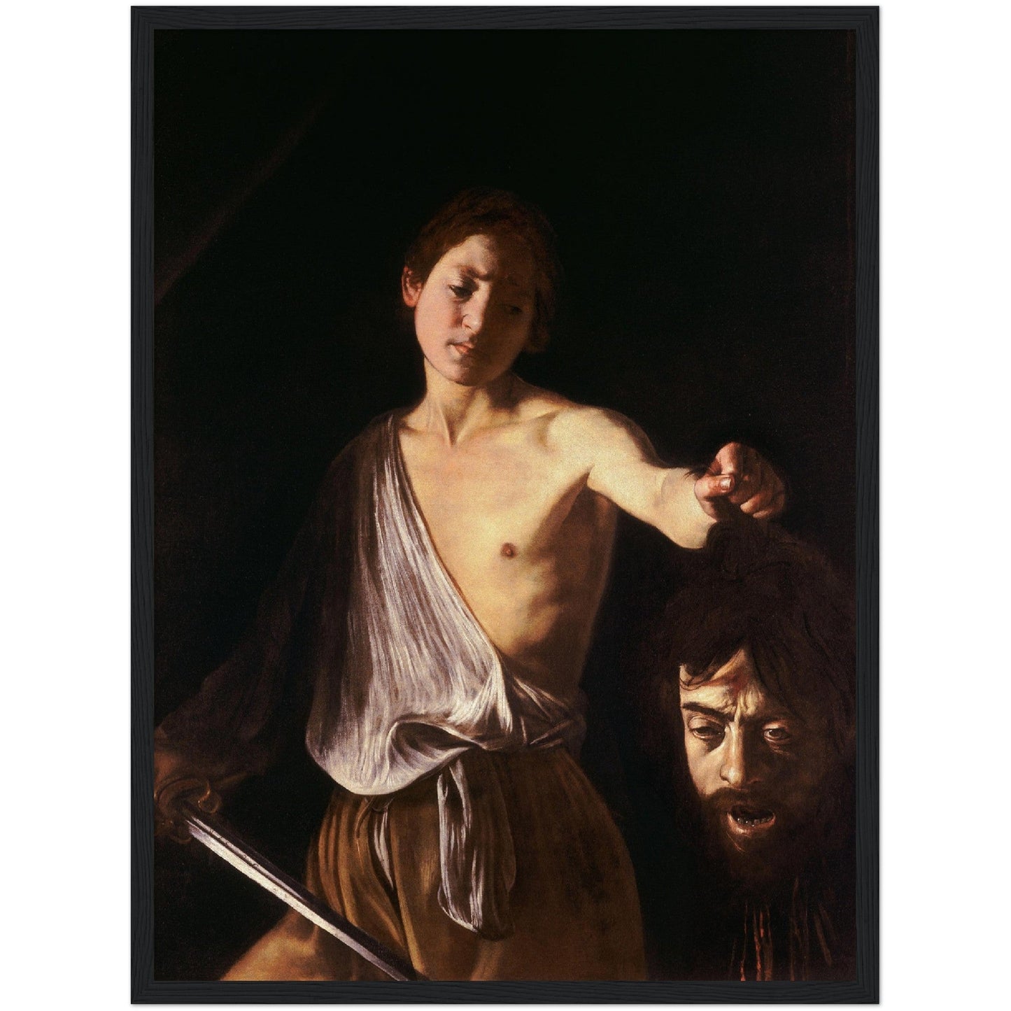 David with the head of Goliath by Caravaggio - Print Material - Master's Gaze