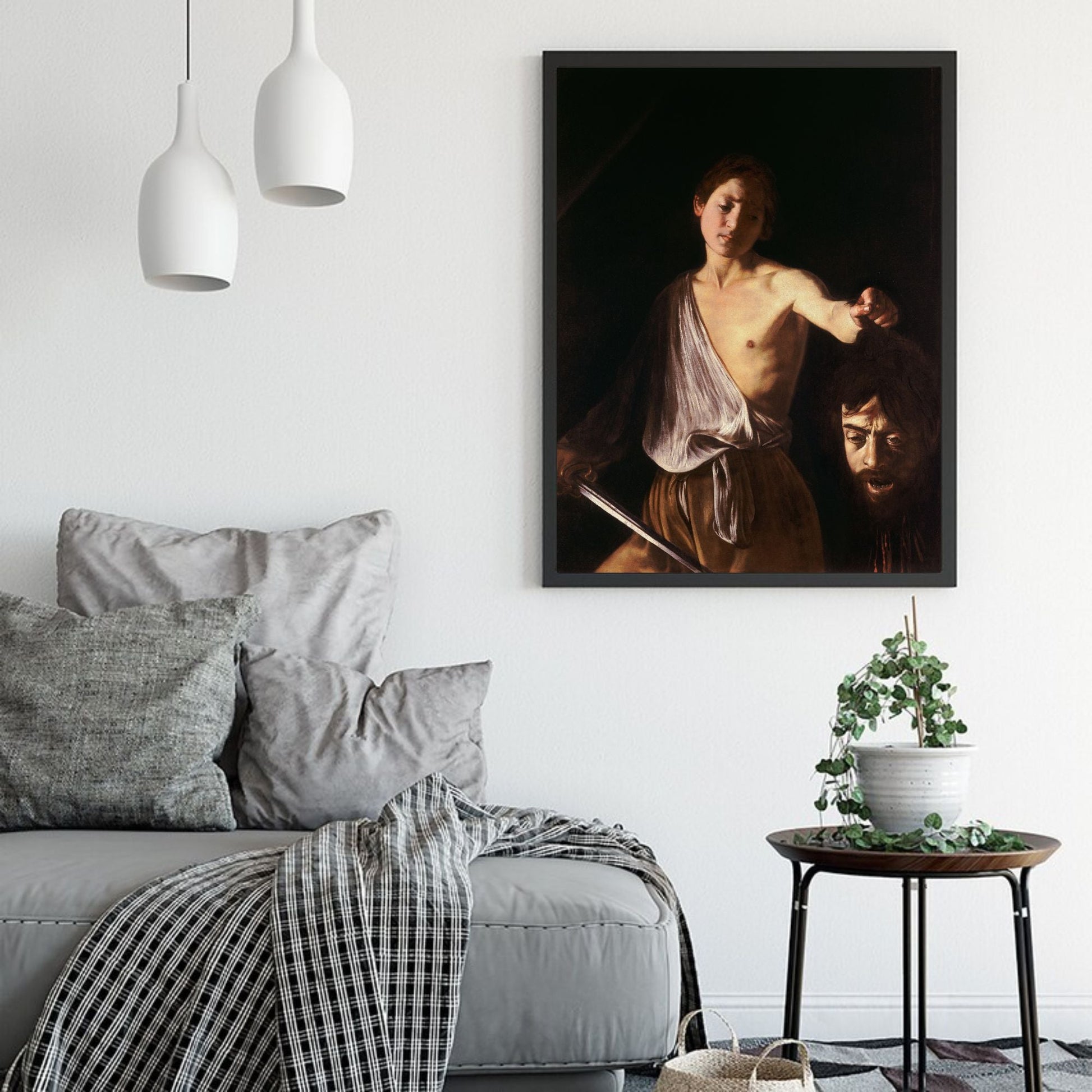 David with the head of Goliath by Caravaggio - Print Material - Master's Gaze