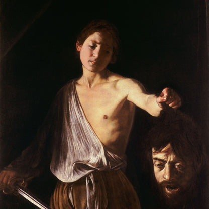 David with the head of Goliath by Caravaggio - Print Material - Master's Gaze