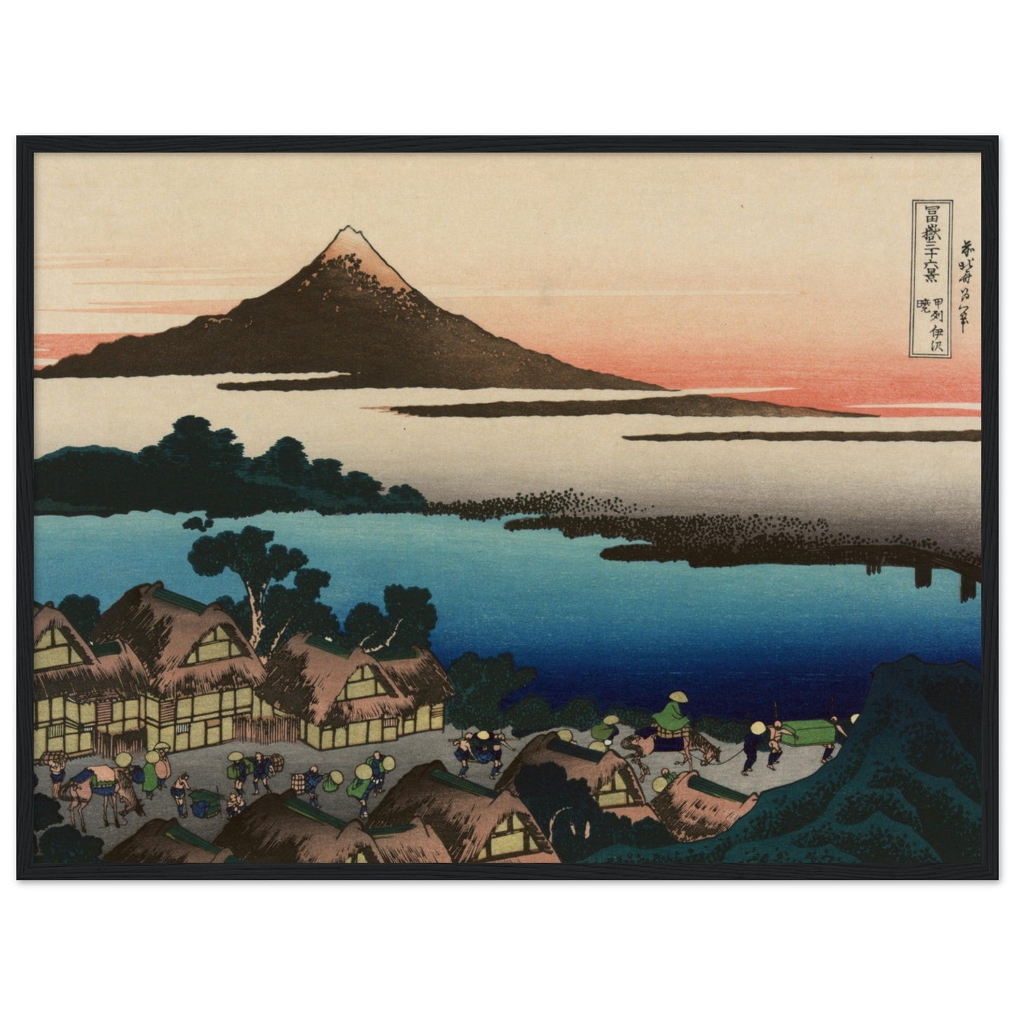 Dawn at Isawa in Kai Province by Katsushika Hokusai - Print Material - Master's Gaze