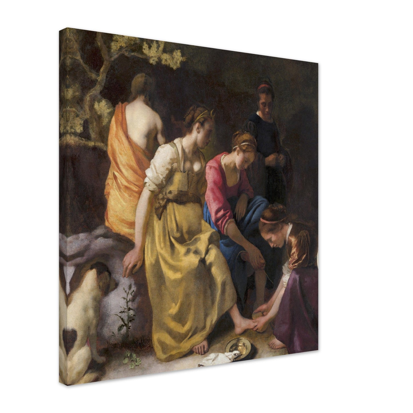 Diana and Her Nymphs (C. 1653 - 1654) by Johannes Vermeer - Print Material - Master's Gaze