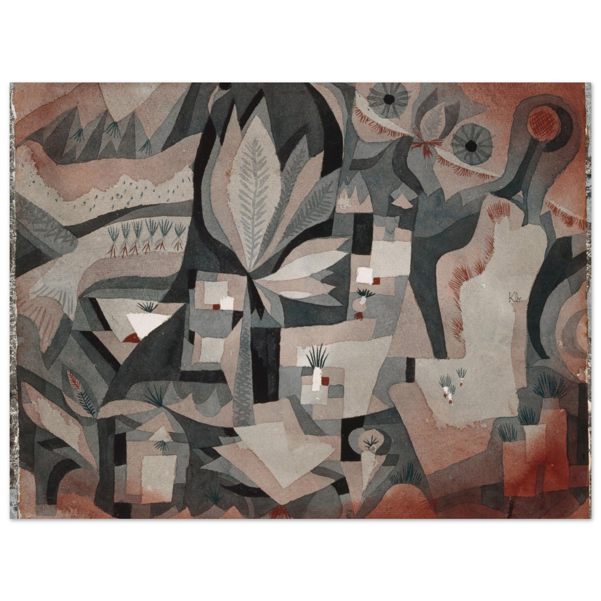 Dry-cool garden (1921) by Paul Klee - Print Material - Master's Gaze