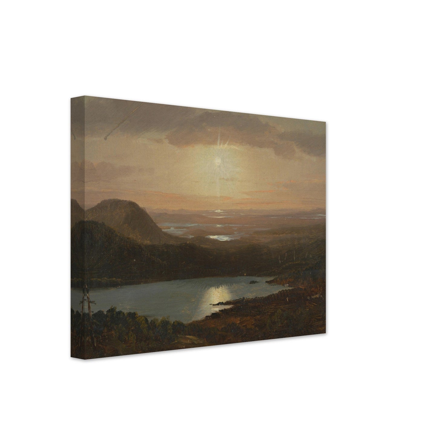 Eagle Lake Viewed from Cadillac Mountain, Mount Desert Island, Maine (1850–60) by Frederic Edwin Church - Print Material - Master's Gaze