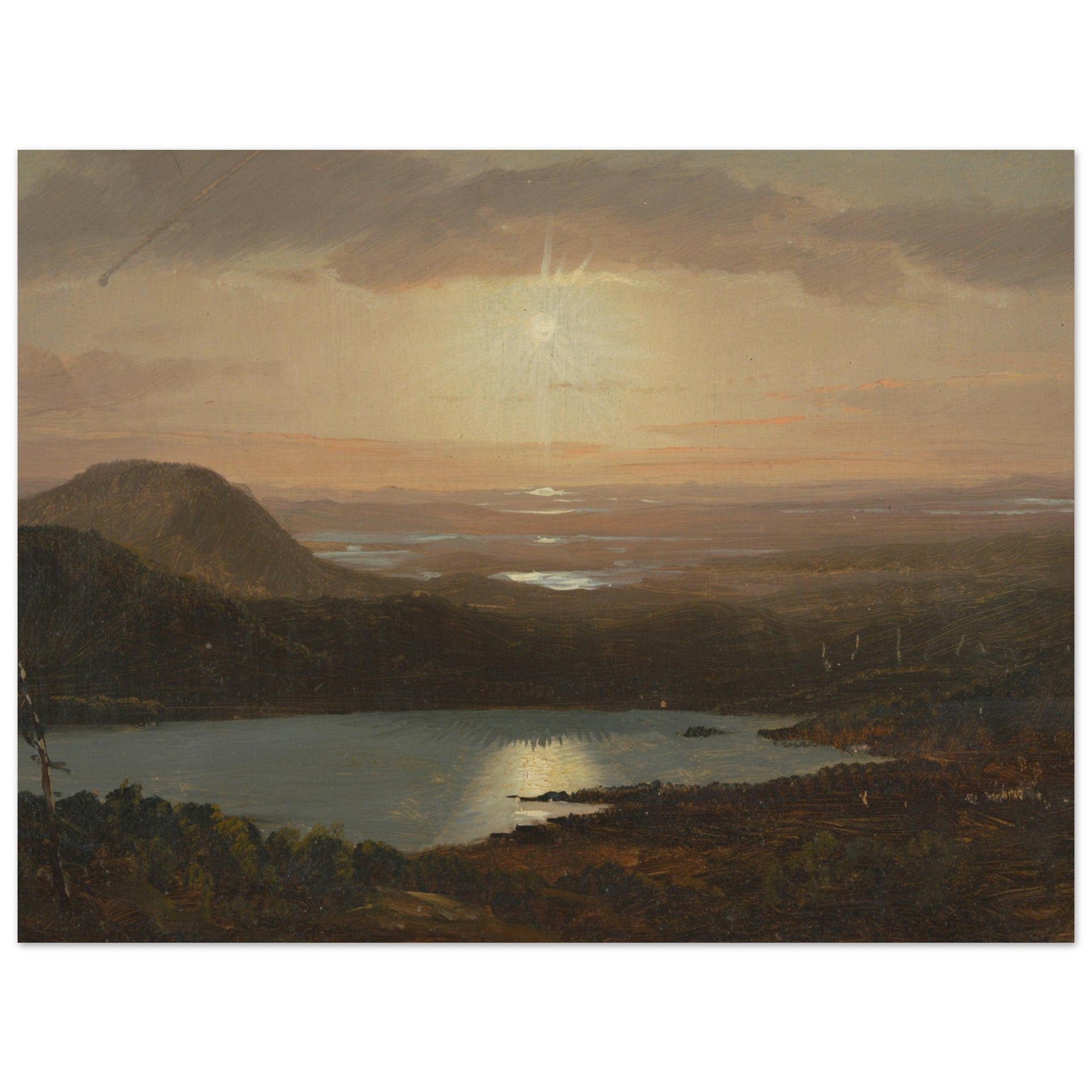 Eagle Lake Viewed from Cadillac Mountain, Mount Desert Island, Maine (1850–60) by Frederic Edwin Church - Print Material - Master's Gaze