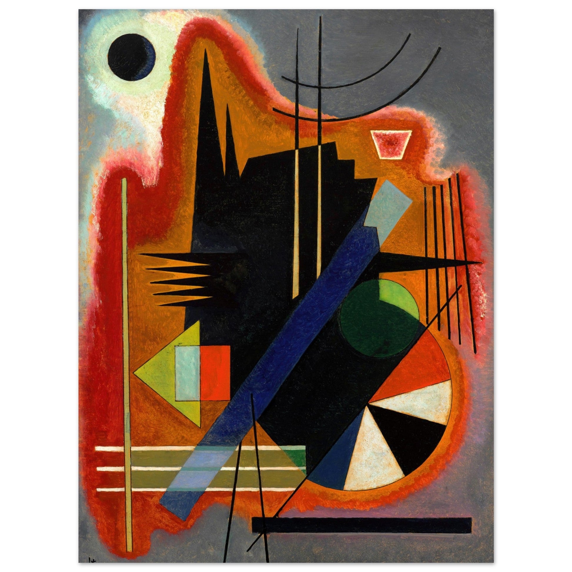 Einige Spitzen (1925) by Wassily Kandinsky - Print Material - Master's Gaze